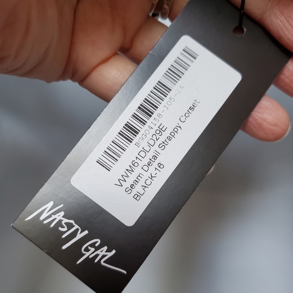 Sheer Corset Strappy Tank by Nasty Gal Collection NWT Size 12 - Picture 6 of 11